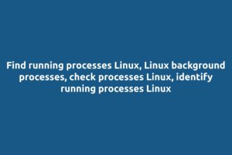 Linux terminal showing background processes.