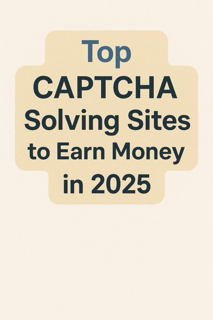 How to Earn Money by Solving CAPTCHAs Online (2025 Guide)